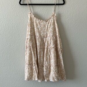 Lined Floral Mini Dress